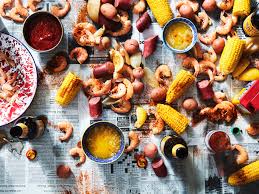 seafood boil with shrimp corn and