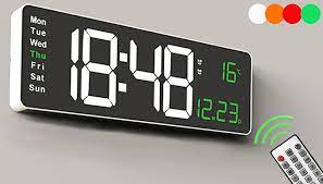 Led Digital Wall Mounted Alarm Clock