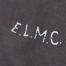 Elmc Eastman Kodak Leather Motorcycle Club Zip Neck Sweatshirt Elmc Club Ucla Blue Made In Japan