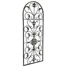 Arched Wrought Iron Wall Art Sculpture