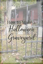 Decorate your fence and add showstopping curb appeal with these easy diy ideas that let you personalize your yard. Diy Outdoor Halloween Decorations Make A Halloween Graveyard