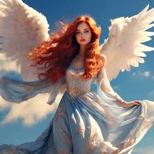 an angel her wings