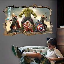 avengers marvel super heroes diy wall