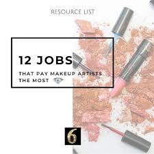 lists six figure makeup artist