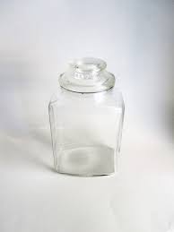 Vintage Apothecary Jar Large Clear