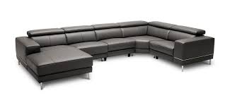 Shaped Sectional Sofa With Recliners