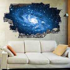 Space Milky Way Stars Planets 3d Wall