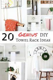 20 Genius Diy Towel Rack Ideas Diy