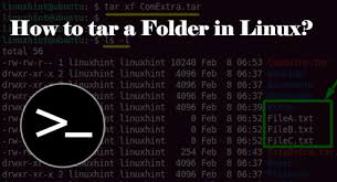 how to tar a folder in linux