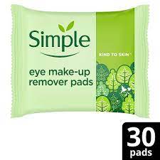 skin eye make up remover pads
