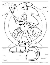 72 sonic coloring pages free pdf