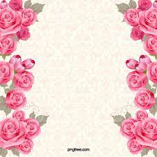 pink roses invitations flower
