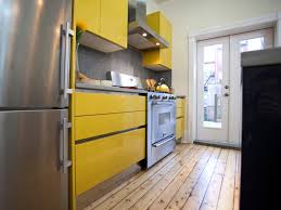 yellow kitchen cabinets pictures