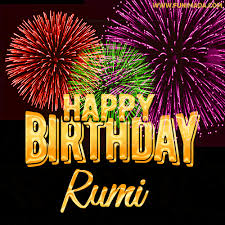 50 birthday quotes, wishes, and text messages for friends and family. Wishing You A Happy Birthday Rumi Best Fireworks Gif Animated Greeting Card Download On Funimada Com