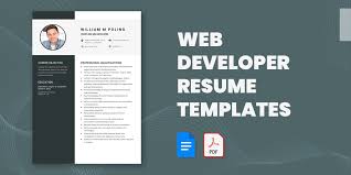 20 web developer resume templates