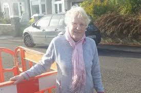 pensioner forced to hold water protest