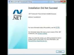 how to fix net framework installation
