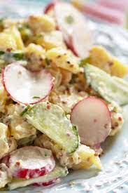 Easy Vegan Potato Salad Recipe Fablunch gambar png