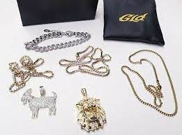 pc jewelry set goat lion pendant