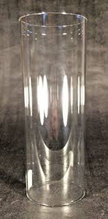 3 x 8 clear glass cylinder candle