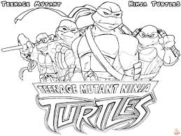 ninja turtles coloring pages for kids
