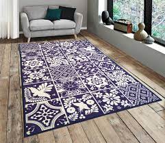 anti slip nylon carpet navy blue