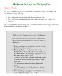 ANNOTATED BIBLIOGRAPHY TEMPLATE APA annotated Bibliography Apa     View Full Image