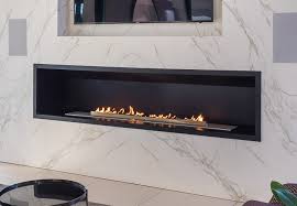 built in fluless gas fireplace vent