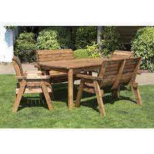 Chunky Rustic Wooden Garden Furniture