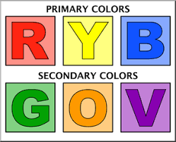 Clip Art Color Chart 2 Primary Secondary Color I Abcteach
