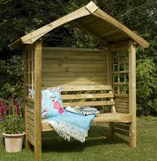 Cadiz Wooden Garden Arbour Seat