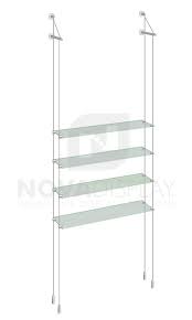 display kit with tempered glass shelves