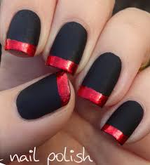 You can also use other colors to get matte blue nail designs, matte white nail designs, matte grey nail designs, matte black and gold nail. 45 Stylish Red And Black Nail Designs 2017