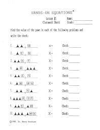 Two Step Equation Worksheet Solving Two