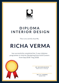 best interior design course with
