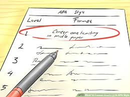 3 Ways To Format Headings In Apa Style Wikihow