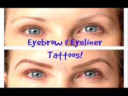 eyebrows eyeliner tattoos before