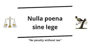 penalty without law legal principle