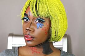 comic pop art makeup look