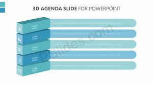 3d Agenda Slide For Powerpoint Pslides