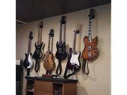 Grey Guitar Wall Mount Holder 3d