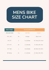 free mens bike size chart edit
