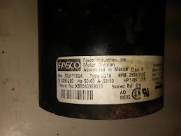 Fasco draft inducer blower motor type u21b. Fasco 702111054 Type U21b 208 230 Volt 2500 3000 Rpm 1 35 Hp Class B X38040363010 Blower Motor Great Lakes Equipment