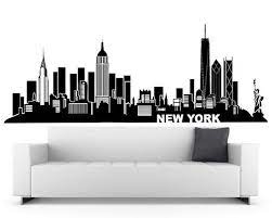 new york wall decal city skyline theme