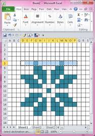 How To Make A Knitting Chart In Excel Part 2 Drawing Your
