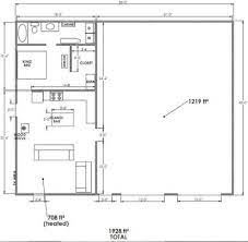 metal garage with living quarters floor plans