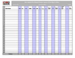 Agency Client Sign In Sheet Form D San Antonio Food Bank