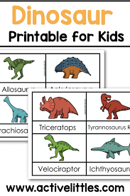 free dinosaur printables active littles