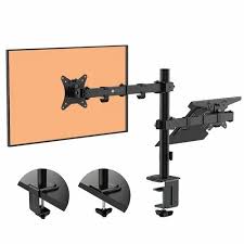 Single Monitor Arm With Laptop Stand
