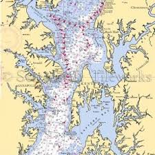 Maryland Kent Island Nautical Chart Decor Miscellany